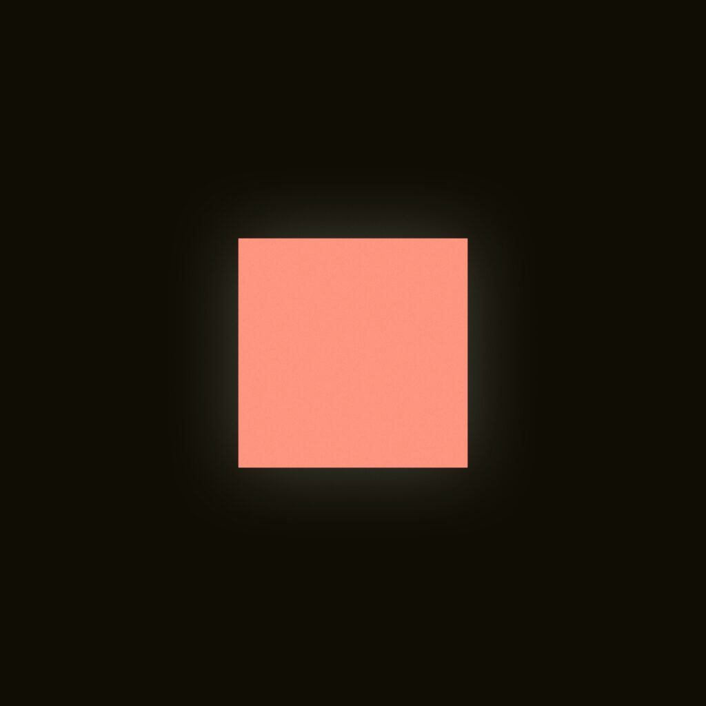 Cover art for Bon Iver's EP entitled SABLE,. A near-black square with a smaller salmon-colored square in the center.